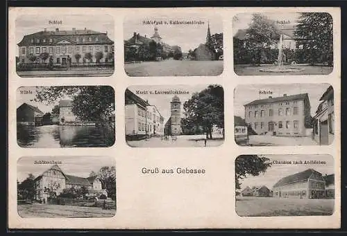 AK Gebesee, Schloss, Schule, Schützenhaus