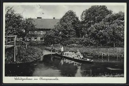 AK Neuzauche im Oberspreewald, Das Schützenhaus der Preuss. Revierförsterei