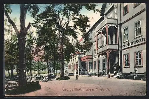AK Georgenthal / Hzgt. Gotha, Das Kurhaus Schützenhof