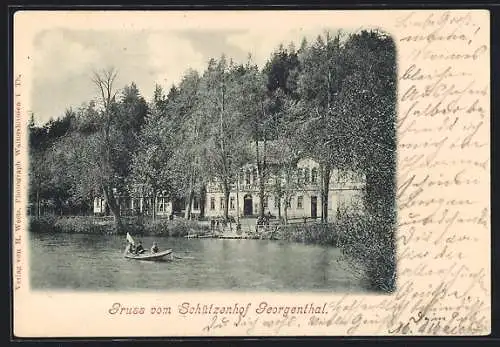 AK Georgenthal / Hzgt. Gotha, Gasthaus Schützenhof