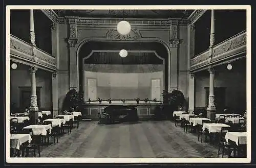 AK Bischofswerda i. Sa., Saal im Schützenhaus v. Johannes Warschau