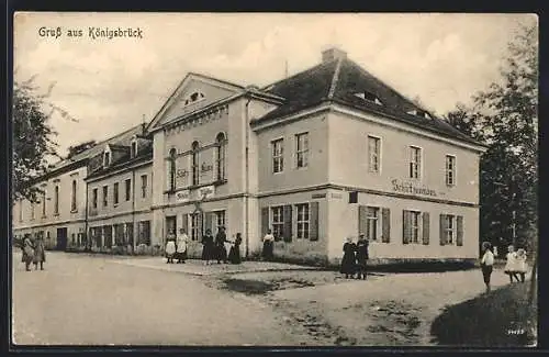 AK Königsbrück, Gasthaus Schützenhaus