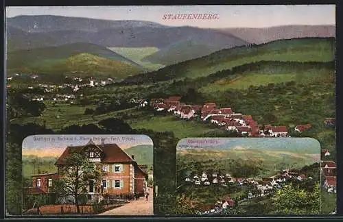 AK Staufenberg / Murgtal, Gasthaus und Kurhotel Stern von Ferd. Ulrici, Ortsansicht
