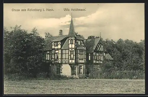 AK Rotenburg / Hann., Ansicht der Villa Heidtmann