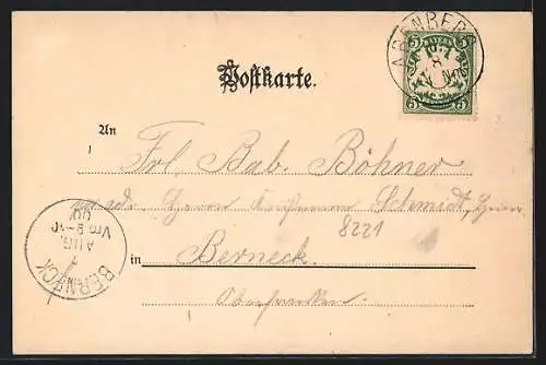 AK Abenberg, Teilansicht und Gasthaus