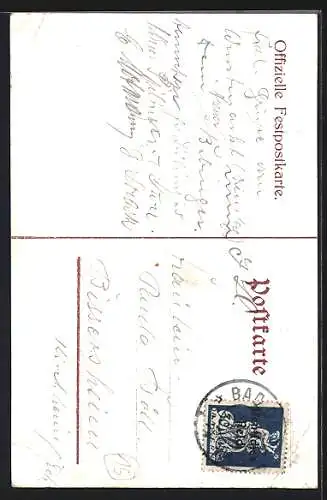 AK Bad Dürkheim, Wohltätigkeitsfest des Reichsbundes der Kriegsbeschädigten 1920