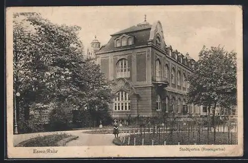 AK Essen, Partie im Stadtgarten