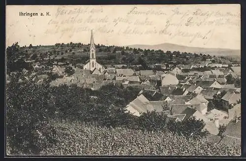 AK Ihringen a. K., Teilansicht mit Kirche