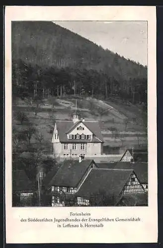 AK Loffenau b. Herrenalb, Ferienheim der Süddeutschen Jugendbundes der Evangelischen Gemeinschaft