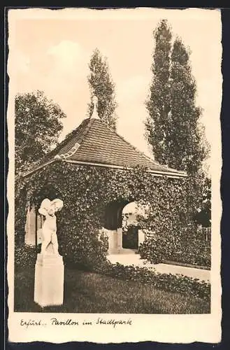 AK Erfurt, Pavillon im Stadtpark