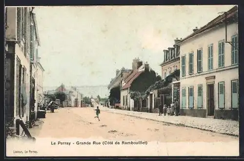 AK Le-Perray, Grande Rue (Côté de Rambouillet)