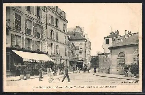 AK Saint-Germain-en-Laye, Rue de la Surintendance, Strassenpartie