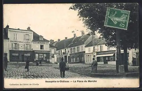 AK Neauphle-le-Château, La Place du Marché