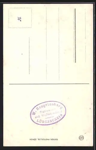 AK Bern, Bernerin in Tracht mit Stock