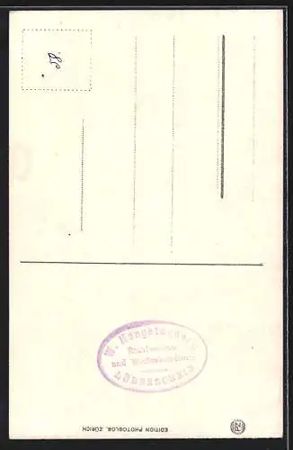 AK Bern, Bernerin in Tracht am Spinnrad