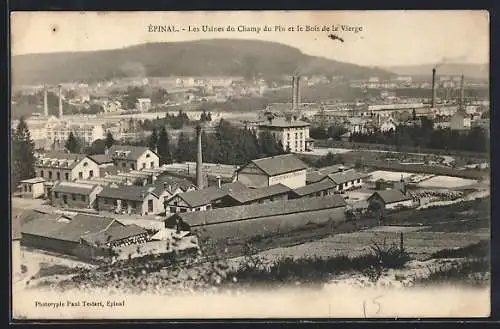 AK Epinal, Les Usines du Champ du Pin et le Bois de la Vierge