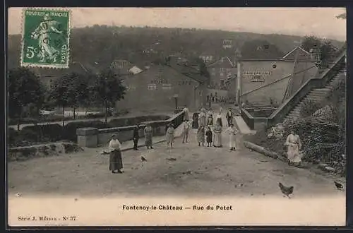 AK Fontenoy-le-Château, Rue du Potet, Strassenpartie