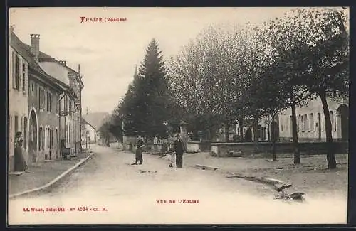 AK Fraize /Vosges, Rue de l`Eglise, Strassenpartie