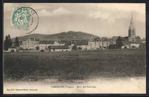 AK Lamarche, vue du village et du Mont des Fourches