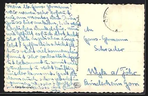 AK Oldenburg /Oldb., Wiese vorm Ministerium