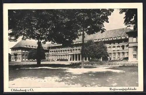 AK Oldenburg i. O., Blick aufs Regierungsgebäude