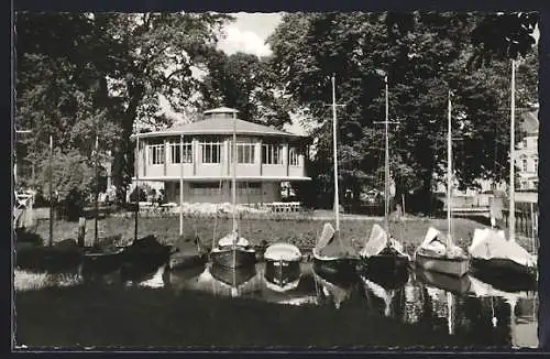 AK Oldenburg /Oldb., Partie am Stautor-Café