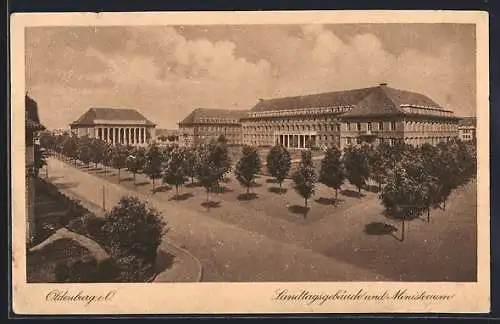 AK Oldenburg i. O., Landtagsgebäude und Ministerium