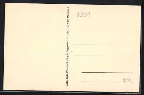 AK Lalling, Inneres der Pfarrkirche St. Stephan