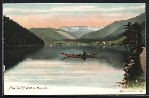 AK Mariazell, Boot auf dem Erlaf See