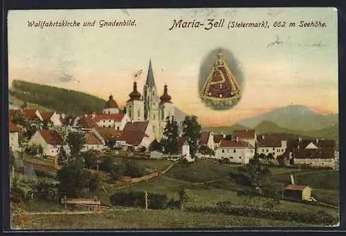 AK Maria-Zell, Wallfahrtskirche und Gnadenbild