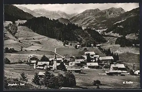 AK Jungholz i. Tirol, Ortsansicht aus der Vogelschau