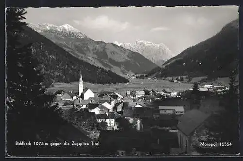 AK Bichlbach, Ansicht gegen die Zugspitze