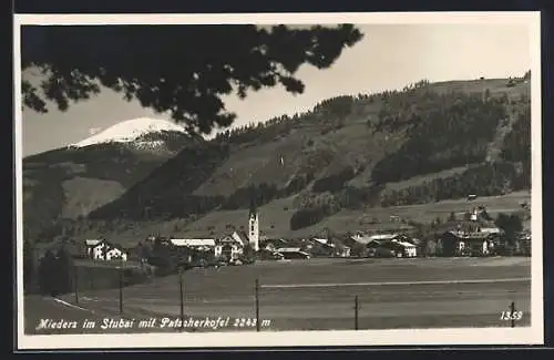 AK Mieders im Stubaital, Ansicht mit Patscherkofel