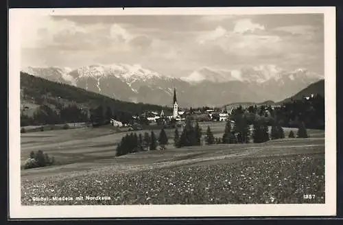 AK Mieders /Stubai, Ansicht mit Nordkette