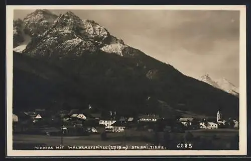 AK Mieders /Stubai, Ansicht mit Waldrastspitze