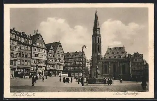 AK Alt-Frankfurt, Partie am Römerberg