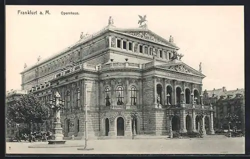 AK Frankfurt a. M., Blick auf das Opernhaus