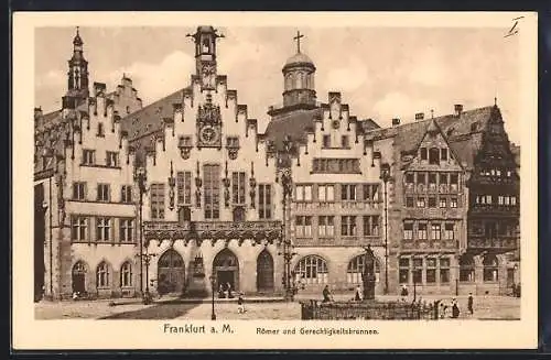 AK Alt-Frankfurt, Römer und Gerechtigkeitsbrunnen