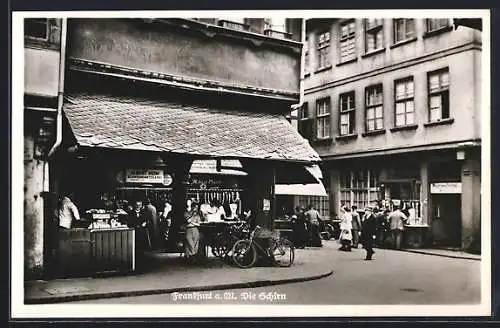 AK Alt-Frankfurt, Strassenpartie mit der Schirn