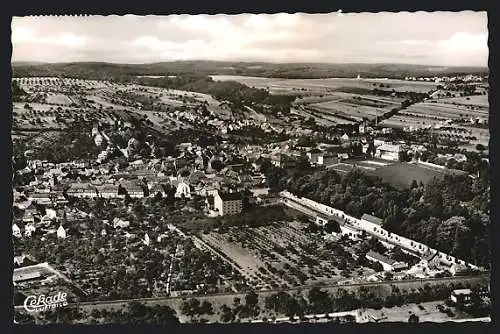 AK Kirchheimbolanden, Ortsansicht vom Flugzeug aus