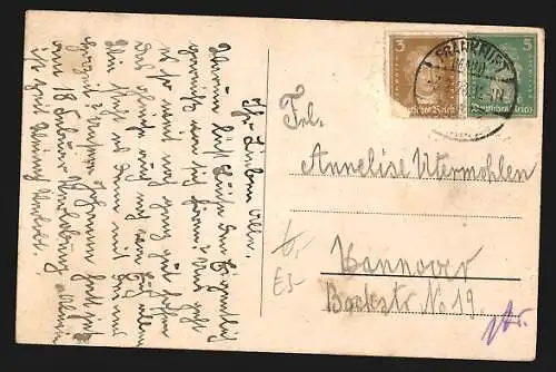 AK Alt-Frankfurt, Rathaus mit Einheitsdenkmal