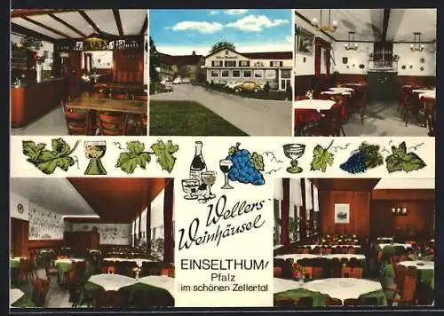 AK Einselthum / Pfalz, Gasthof Wellers Weinhäusel