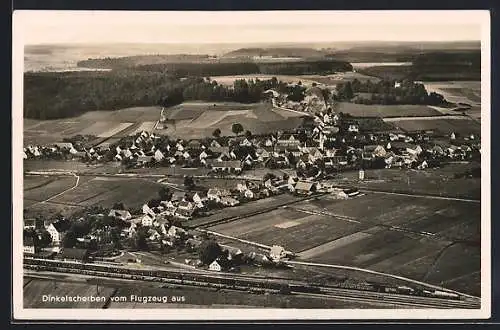 AK Dinkelscherben, Fliegeraufnahme der Ortschaft