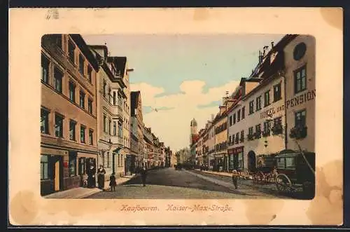 AK Kaufbeuren, Blick in die Kaiser-Max-Strasse