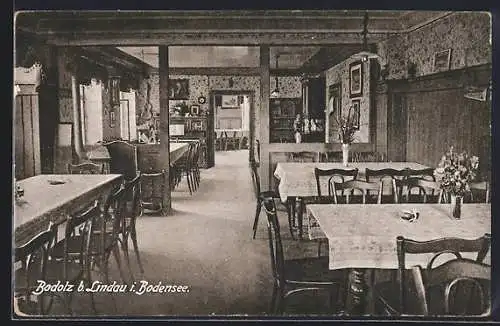 AK Bodolz b. Lindau, Restaurant und Café Köberle, Speisesaal