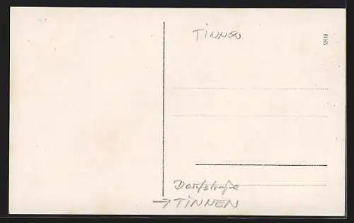 Foto-AK Tinnen, Blick in die Dorfstrasse