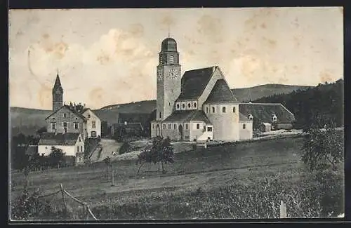 AK Ramsen, Teilansicht mit Kirche