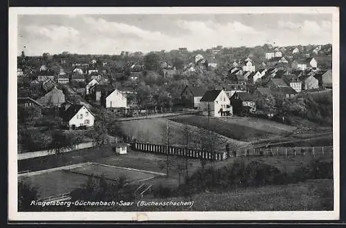 AK Riegelsberg-Güchenbach-Saar, Teilansicht aus der Vogelschau