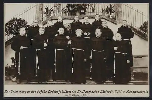 AK Gössweinstein, Erinnerung an das 50jähr. Ordensjubiläum Fr. Paschasius Ihrler 1910