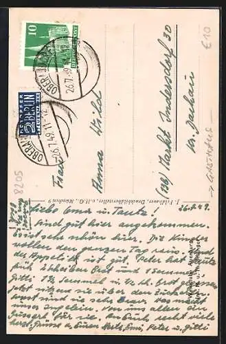 AK Oberaudorf, Weinstube Auerburg v. M. und Th. Bibinger